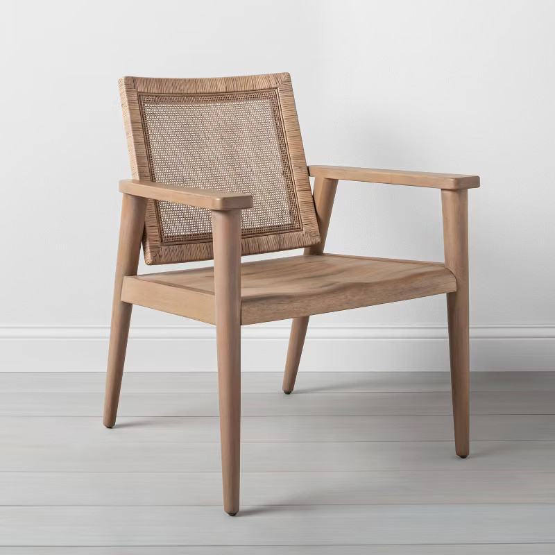 Wood with Cane Back Accent Chair - Hearth & Hand™ with Magnolia | Target