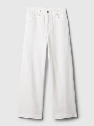 High Rise Stride Wide-Leg Ankle Jeans | Gap (US)