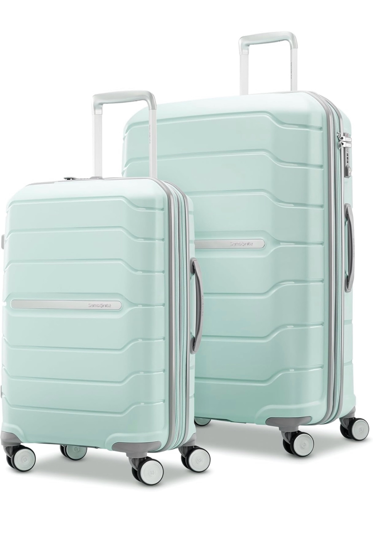 Samsonite Freeform Hardside Expandable with Double Spinner Wheels, 2-Piece Set (21/28), Mint Green

#LTKSaleAlert #LTKFamily #LTKTravel