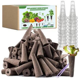 80 Sponges 20 Baskets 1 Tweezer Hydroponic Grow Kit with Seed Pods for Indoor Outdoor Garden Planting System (101-Pack) | The Home Depot
