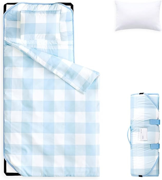 Wake In Cloud - Cot Nap Mat with Pillow and Blanket, for Toddler Kids Boys Girls in Daycare Kinde... | Amazon (US)