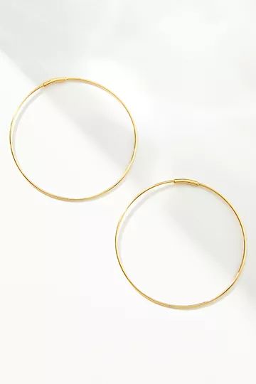 14k Gold Delicate Hoop Earrings | Anthropologie (US)