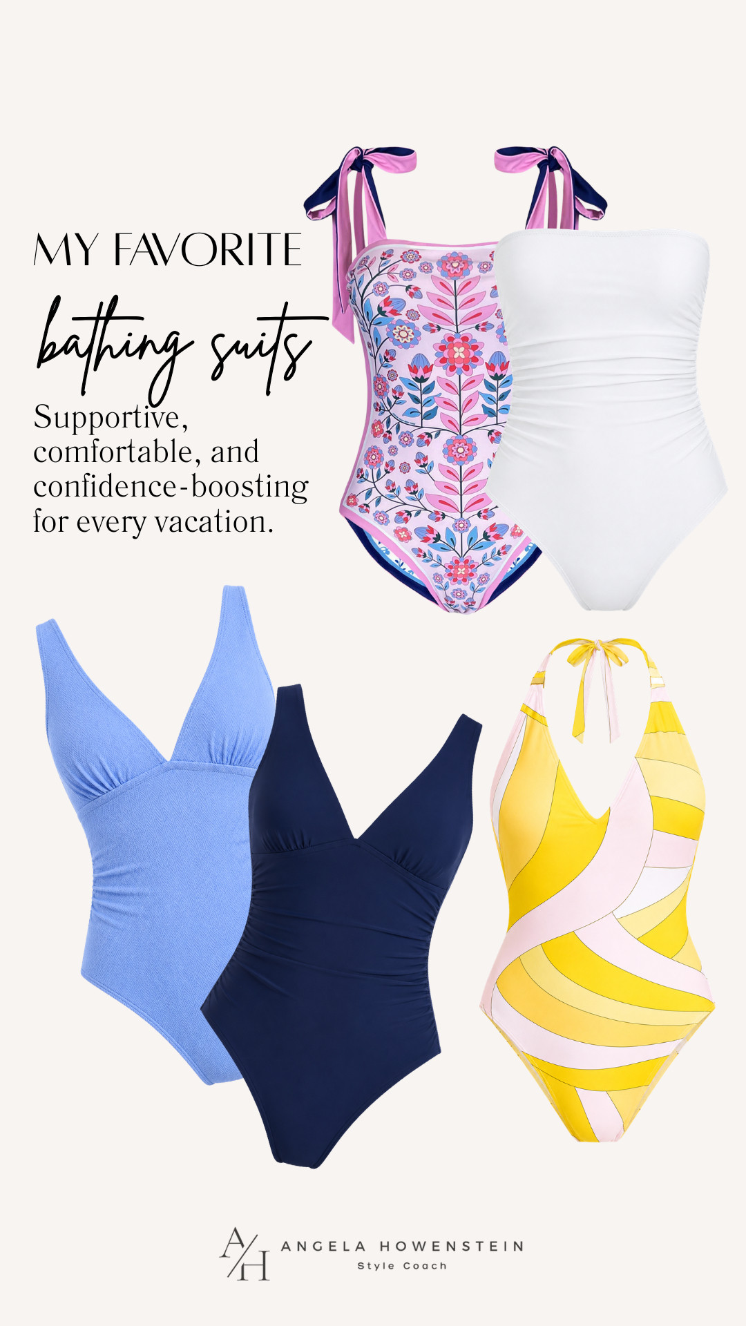 These are the swimsuits I reach for year after year. They're supportive, comfortable, flattering, and designed to help you feel confident whether you're by the pool, at the beach, or on vacation.

👩‍💻 LTK PRO TIPS
❤️ Heart = Support my posts ;-)
🔖 Save = Get sale &restock alerts for the things you love!
📋 Lists = Keep favorites organized (List ideas: Christmas, Birthdays, and Vacations!)
📲 Share = Send lists and products to a friend (or your daughters like me).
💬 Comment = Ask me anything, and I'll answer. ;-) 

 #LTKSeasonal #LTKOver40 #LTKSwim