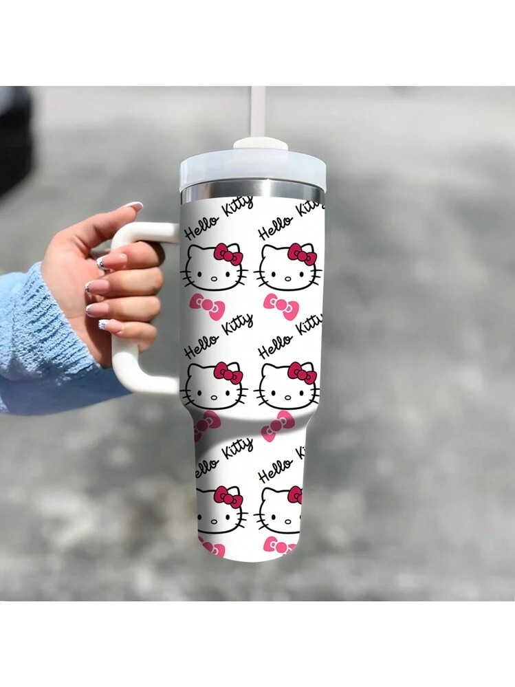 Sanrio 1 Stück 1,2 Liter Edelstahl Wasserflasche mit Henkel, isoliert, vakuumversiegelt, tragbar... | SHEIN