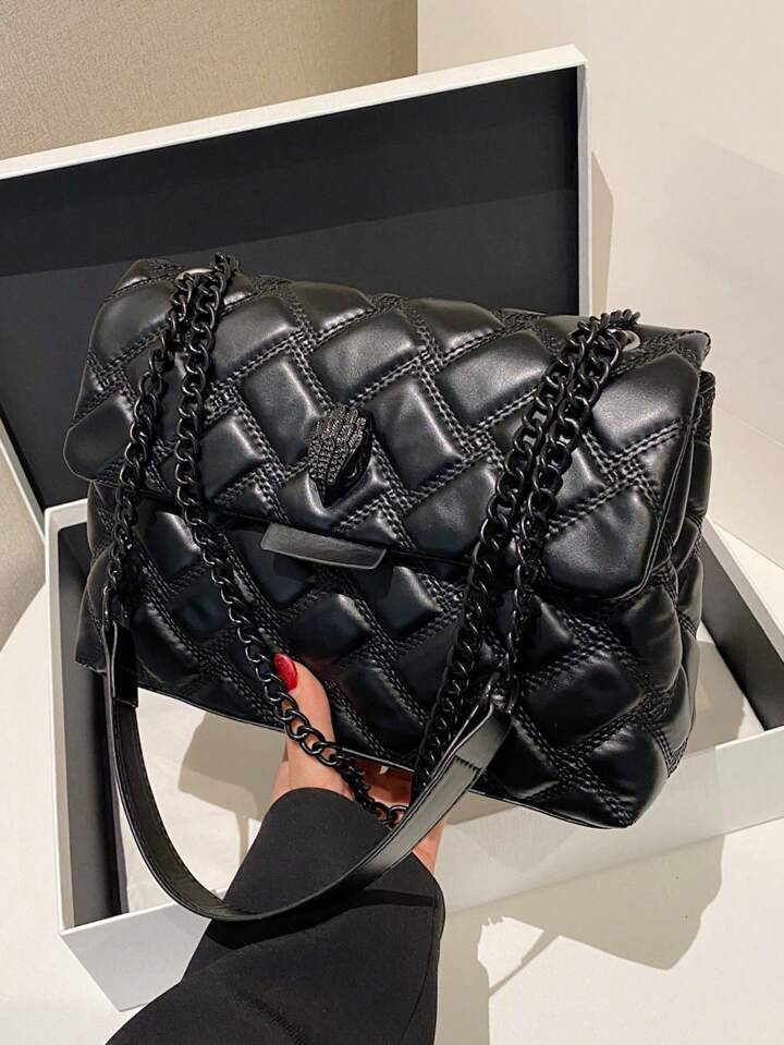 Fall And Winter New Fashionable High-Grade Texture Simple Simple Color Cross-Body Bag, Exquisite ... | SHEIN