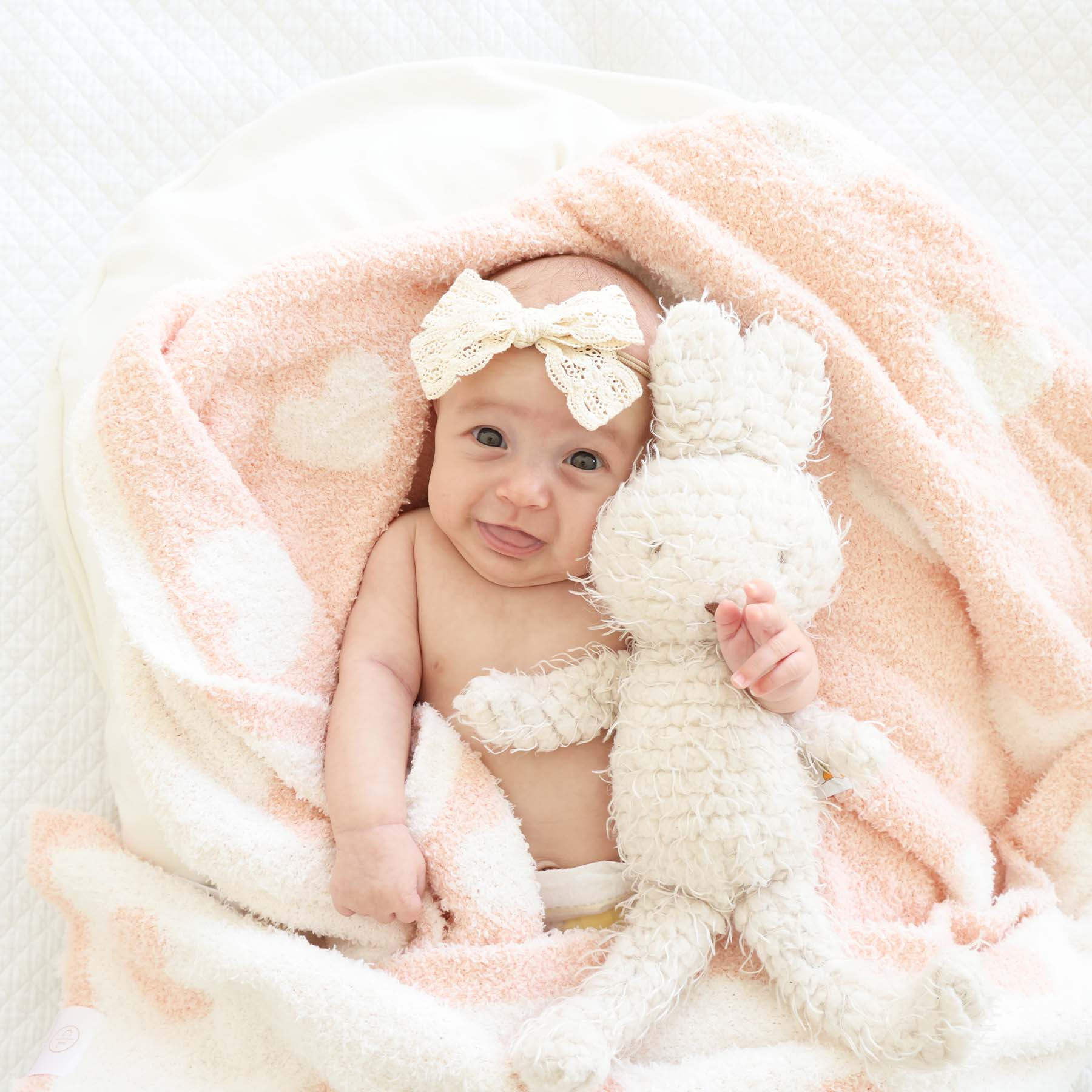 CuddleLane™ Luxe Blankets | Pearl Hearts | Caden Lane