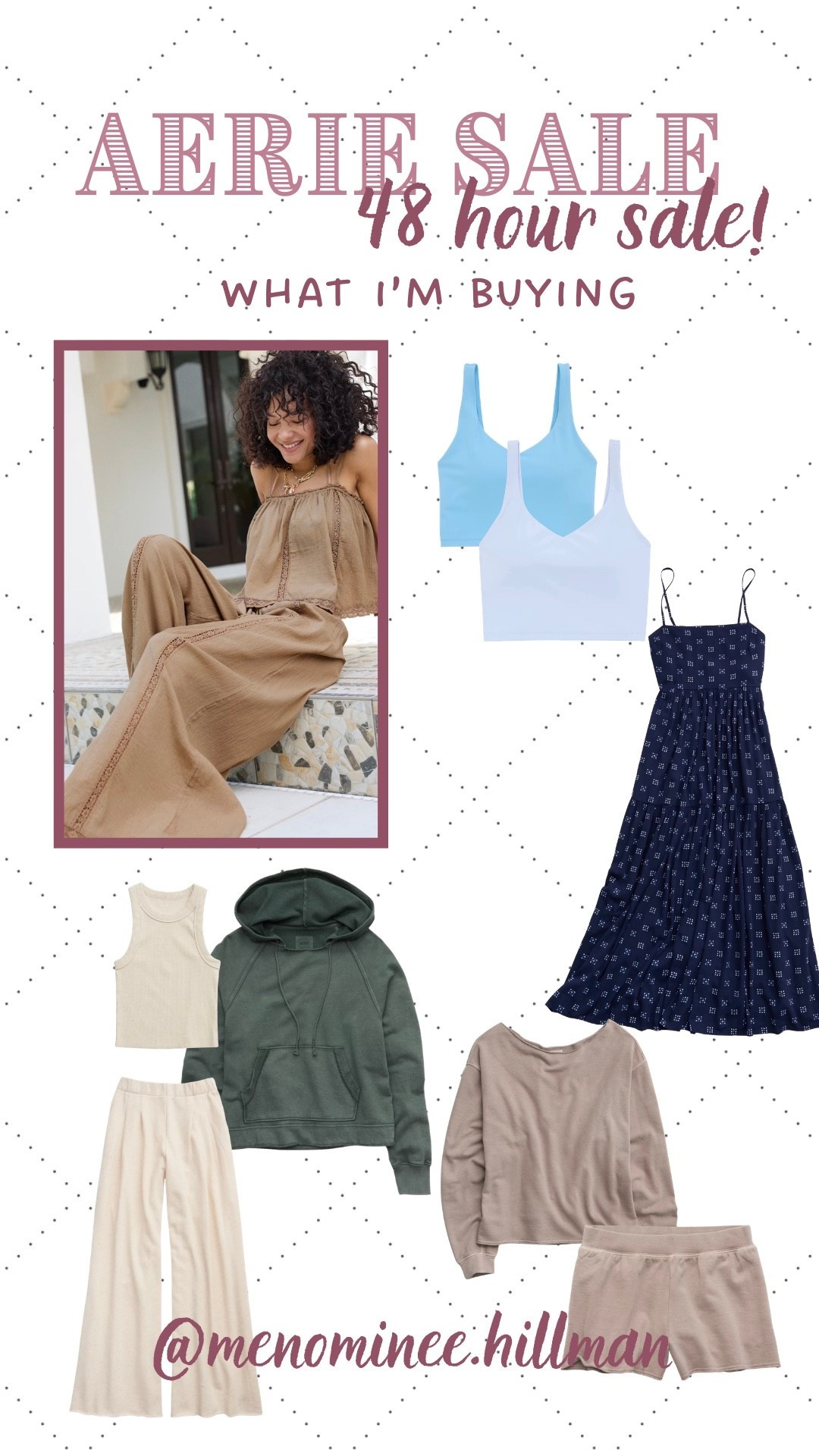 What I’m buying & already own from Aerie right now 🤍

I put together a little collage of all my current faves! The sports bras are too good y’all!! Like butter 😍 on the skin. All these pieces are comfy, easy, everyday pieces you’ll actually live in 🙌🏼

And yes… Aerie activewear is 20% off for my LTK girls 👏🏼 perfect excuse to stock up!!

Everything is linked on my LTK

#LTKSaleAlert #LTKootd #LTKxAerie