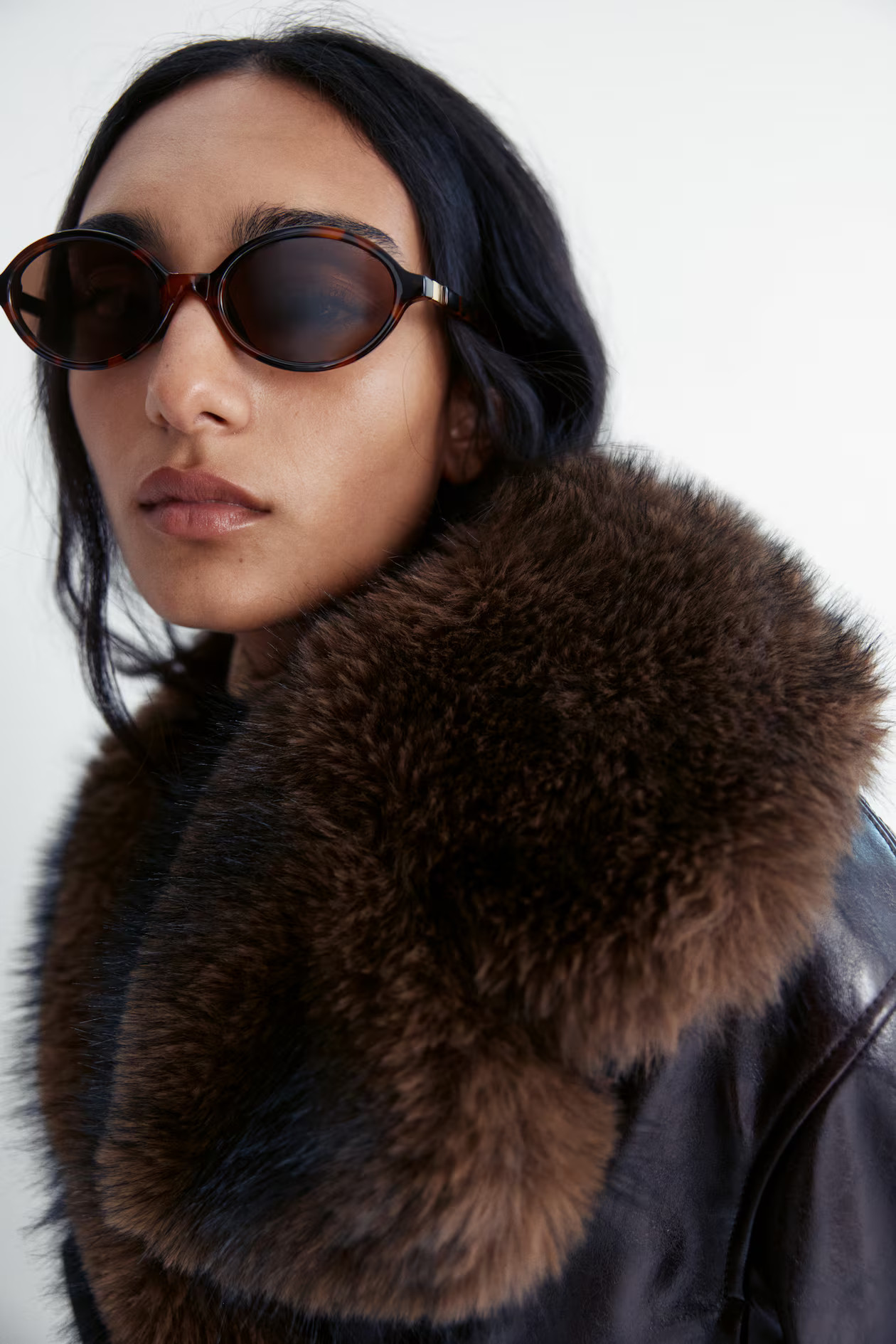 Oval Sunglasses - Brown/tortoiseshell-patterned - Ladies | H&M US | H&M (US + CA)