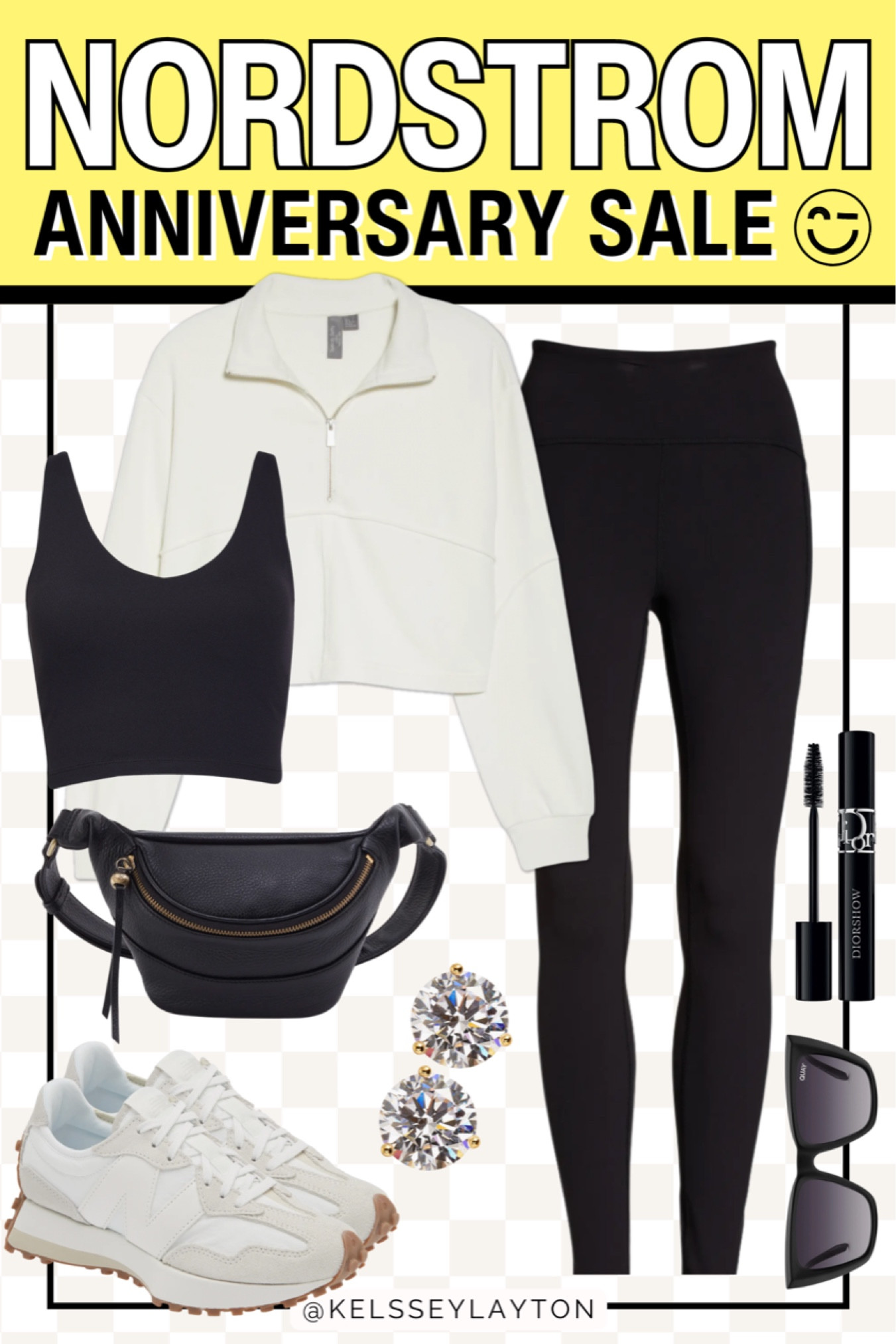 Nordstrom Anniversary sale outfit idea!
Athleisure outfit, half zip pullover, new balance sneakers, black belt bag, Dior beauty 

#LTKxNSale #LTKsalealert #LTKshoecrush