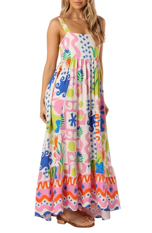 Petal & Pup Greer Print Maxi Dress in Mercedes Print at Nordstrom, Size X-Large | Nordstrom