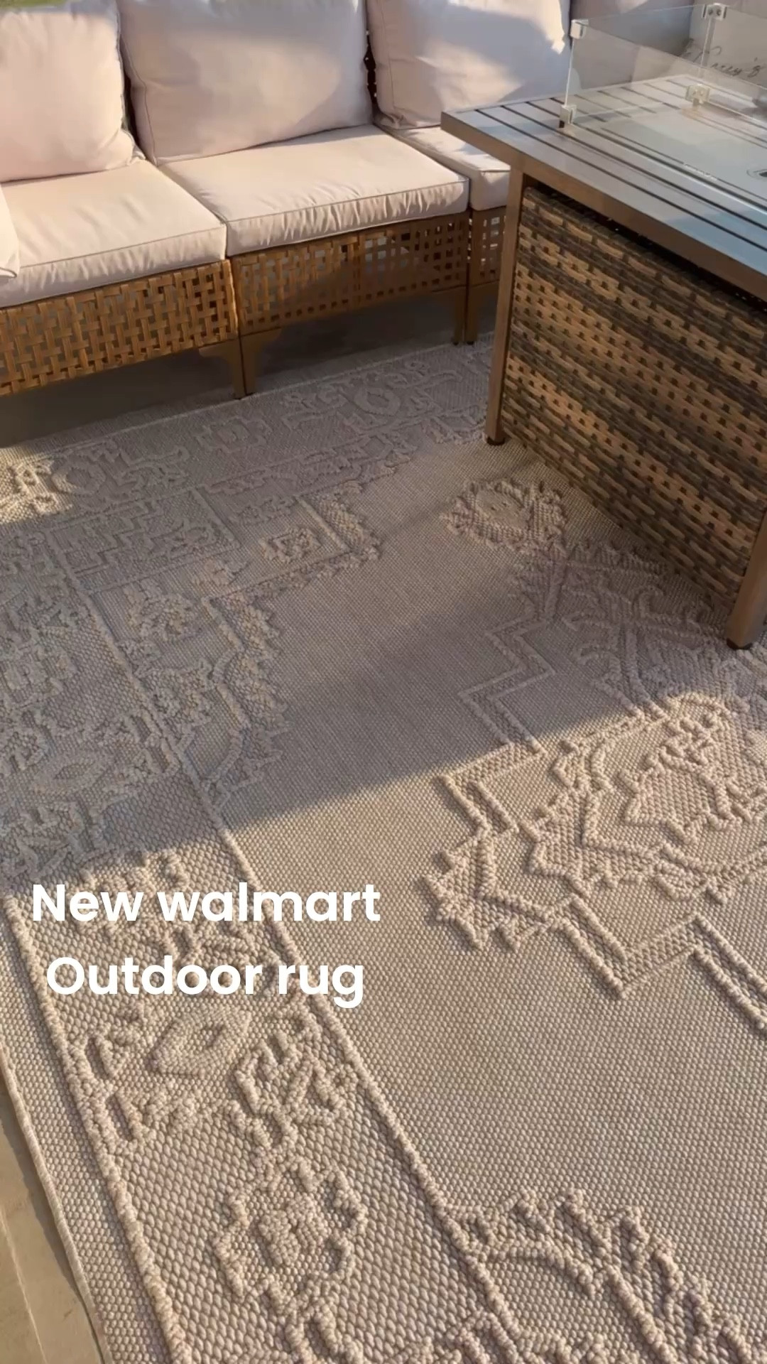 New Walmart outdoor rug and I’m obsessed 😍 the texture is gorgeous! 

#LTKHome