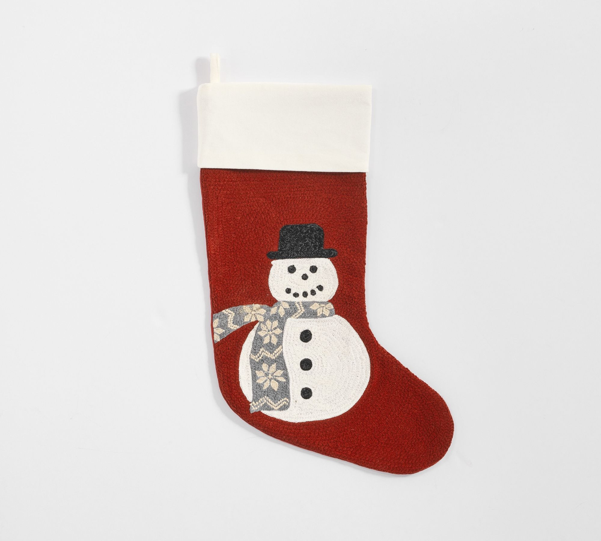 Holiday Icons Crewel Stockings | Pottery Barn (US)
