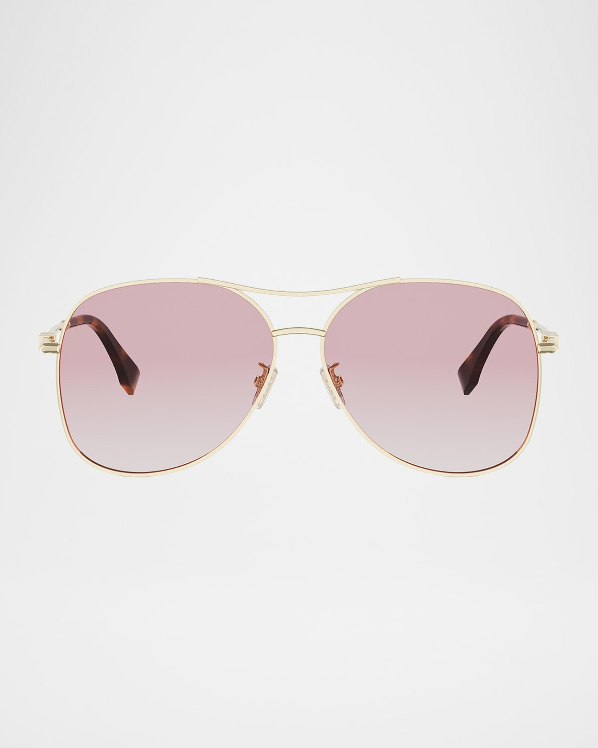 Fendigraphy 61mm Metal Aviator Sunglasses | Neiman Marcus
