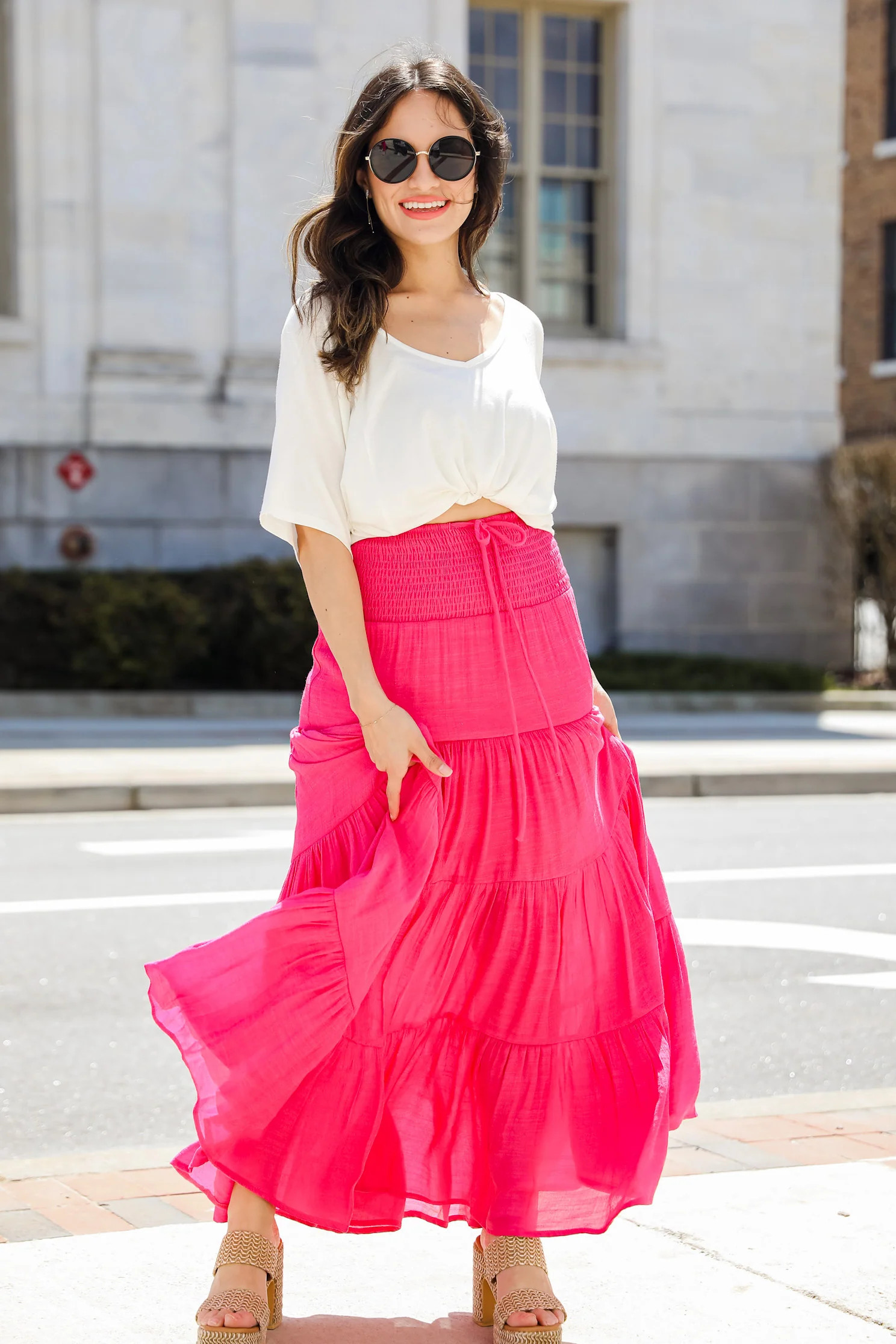 FINAL SALE - Beloved Moments Tiered Maxi Skirt | Dress Up