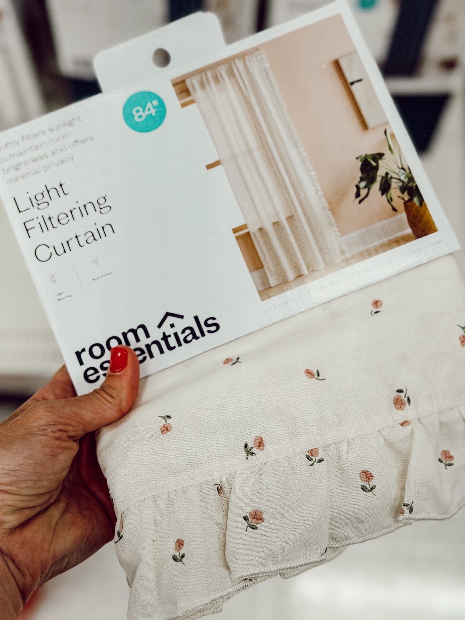 Ok, these floral ruffle curtains are adorable too!!! #target #targetambassador

#LTKHome