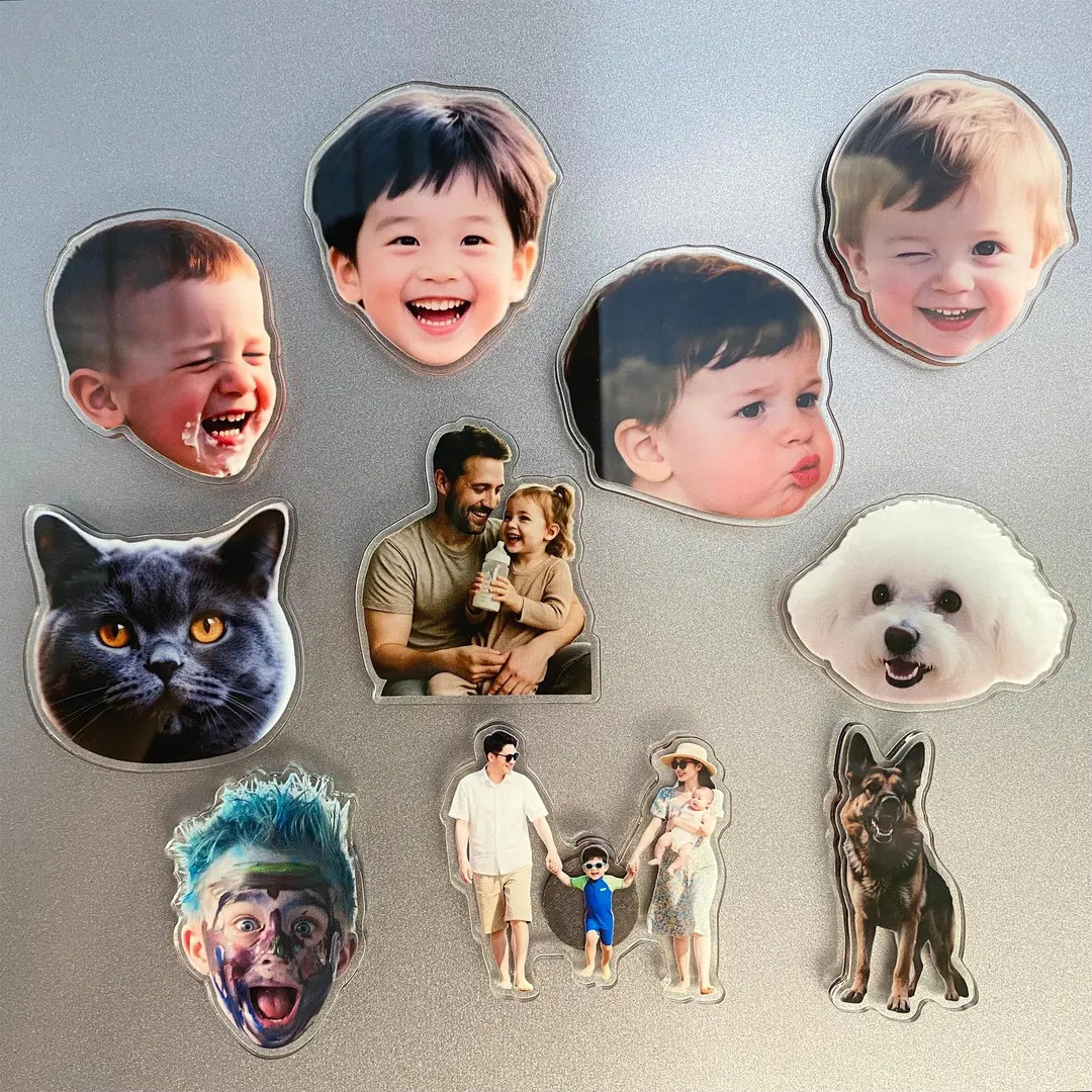 Custom Shaped Fridge Magnet, Photo Refrigerator Magnet, Cut Pet Magnet, Family Vacation Photo Mag... | Etsy (US)