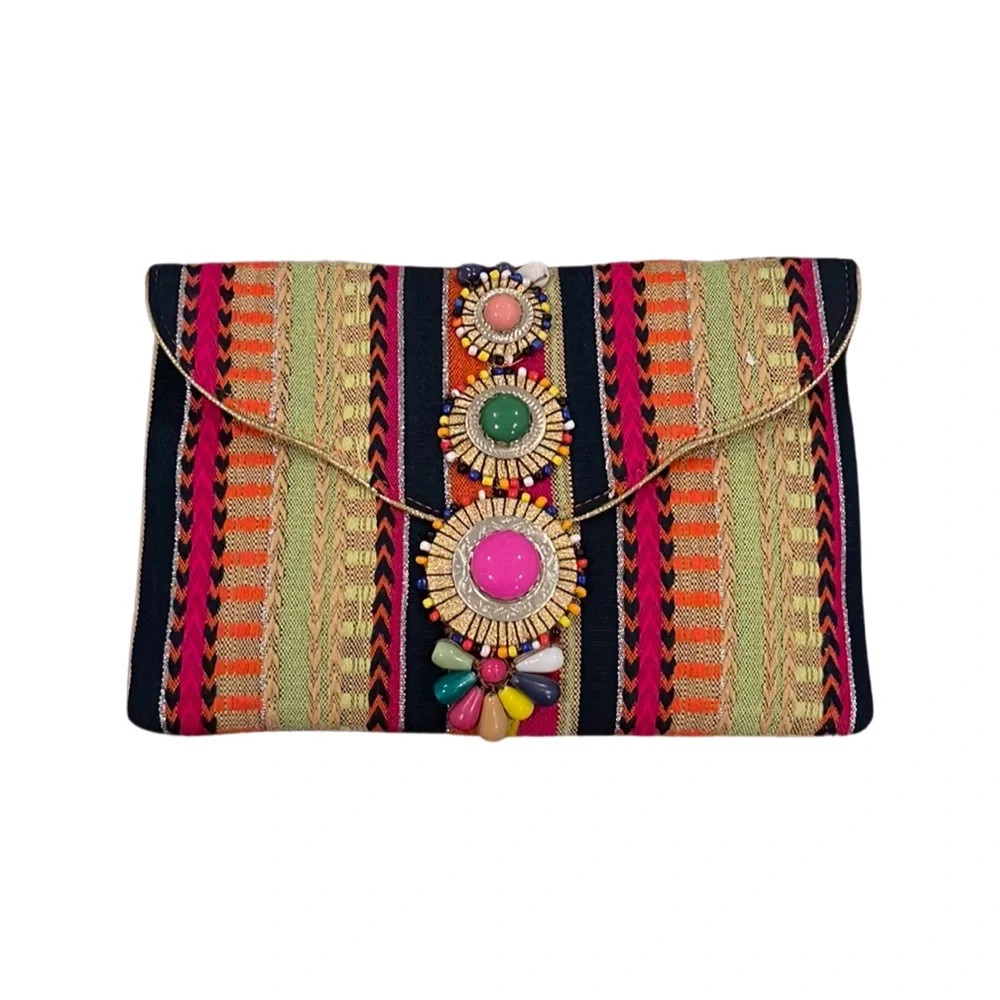 STEVE MADDEN bzada stripe colorful envelope clutch | Poshmark