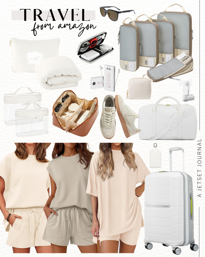 Before you start packing, take a look at these great Amazon travel finds. Samsonite’s hardshell luggage is a favorite with frequent travelers. For clothes, you’ll find stylish two-piece sets from Tankaneo, PRETTYGARDEN, and LILLUSORY. I also like to keep my electronics and accessories organized when I travel, so I’m glad this collection has a handy organizer pouch.

#LTKSeasonal #LTKSaleAlert #LTKTravel
 

 