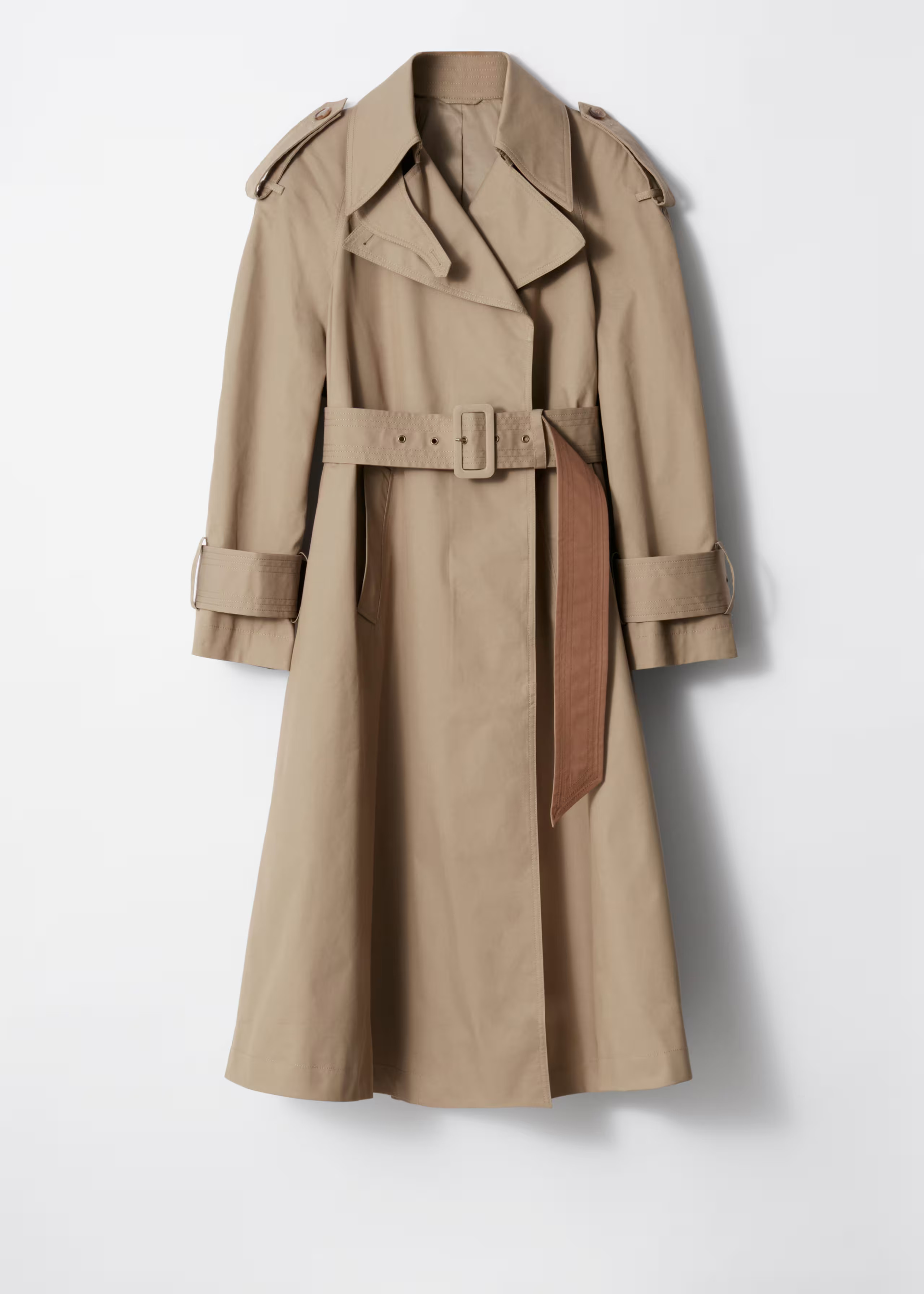 Maxi-Trenchcoat mit Gürtel - Beige - Coats - & Other Stories DE | & Other Stories EU