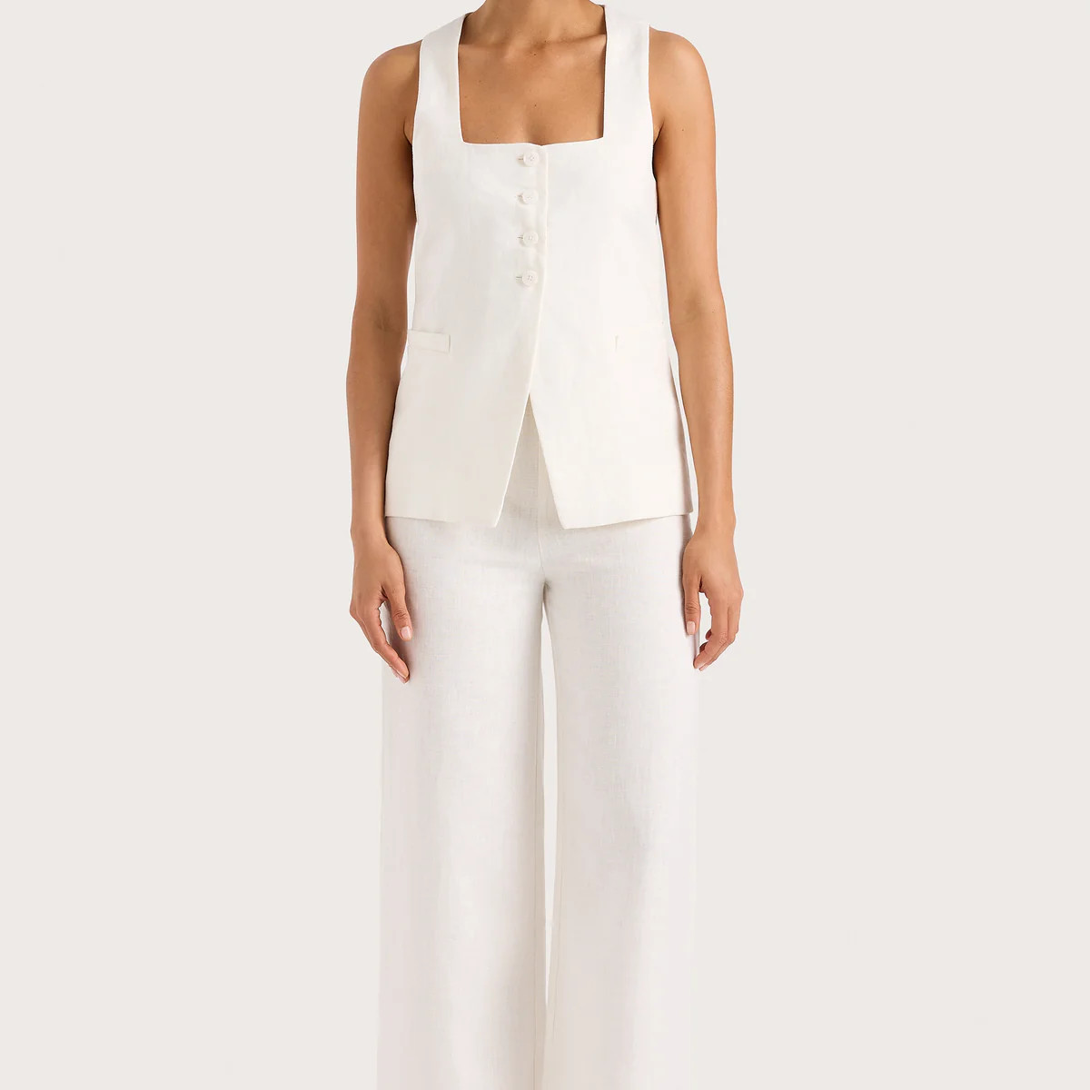 Jackie Vest White | Faithfull (AU)