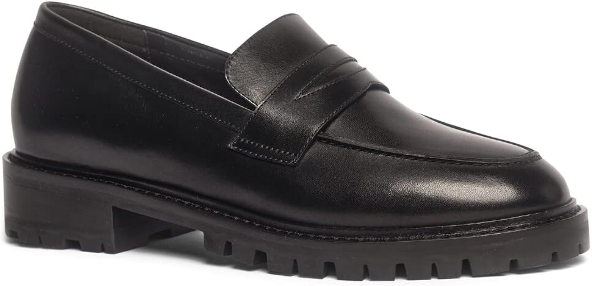 Anthony Veer Megan Leather Penny Loafers for Women; Slip-on Leather, Comfortable and Classic Dres... | Amazon (US)