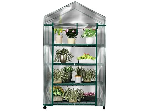 Home-Complete 4 Tier Mini Greenhouse - $17.99 - Free shipping for Prime members | Woot!