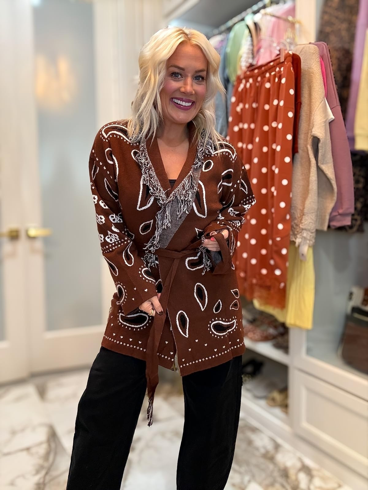 Fringe cardigans are trending for fall! Amazon finds!