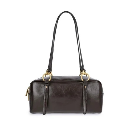 Scoop Women's Faux Suede Top Handle Shoulder Bag, Brown | Walmart (US)