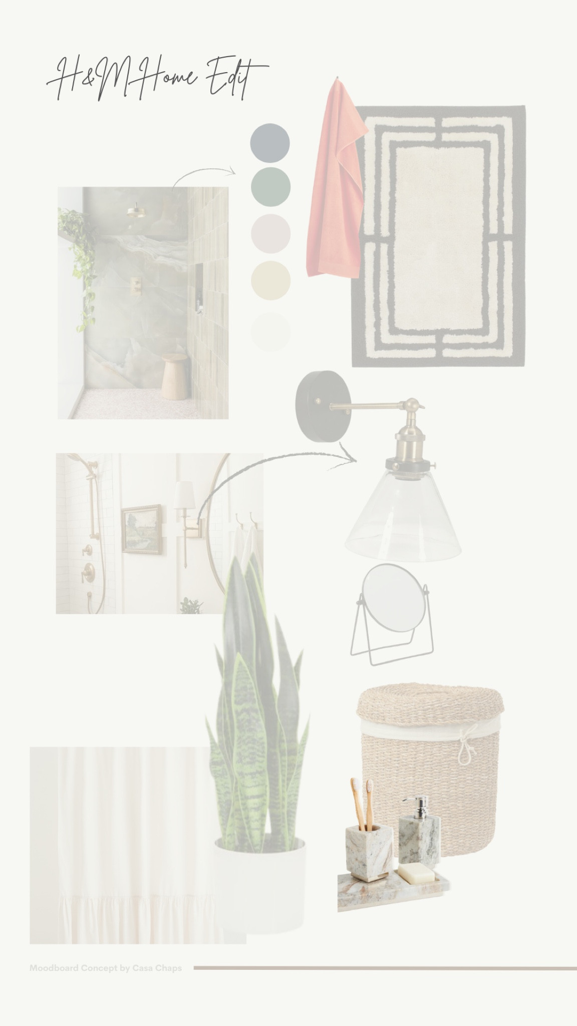 Marble finish toothbrush holder and try