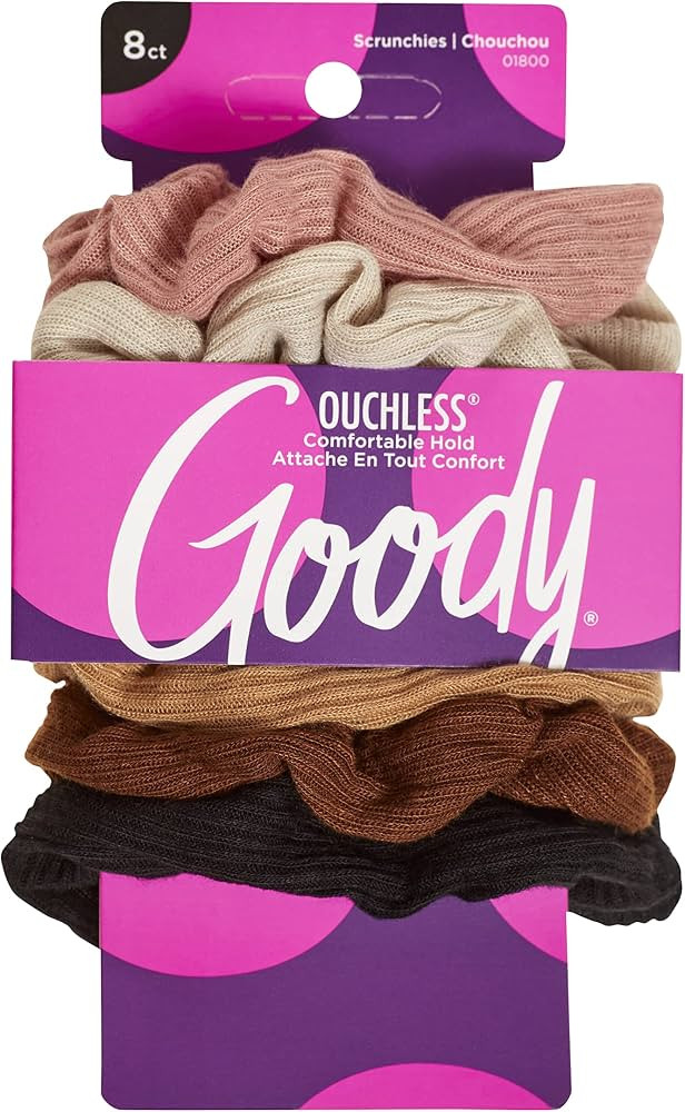 Goody Ouchless Womens Hair Scrunchie - 8 Count, Neutral - Suitable for All Hair Types - Pain-Free... | Amazon (CA)