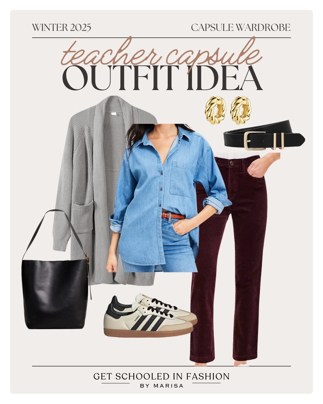 Winter capsule wardrobe for teachers featuring versatile layers, cozy knits, and comfortable staples perfect for the classroom and beyond. Build a wardrobe that works as hard as you do this season.

#LTKStyleTip #LTKFindsUnder100 #LTKSeasonal