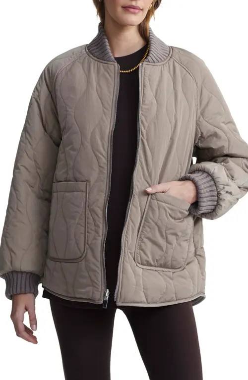 Varley Reno Reversible Quilted Jacket in Fungi at Nordstrom, Size X-Small | Nordstrom