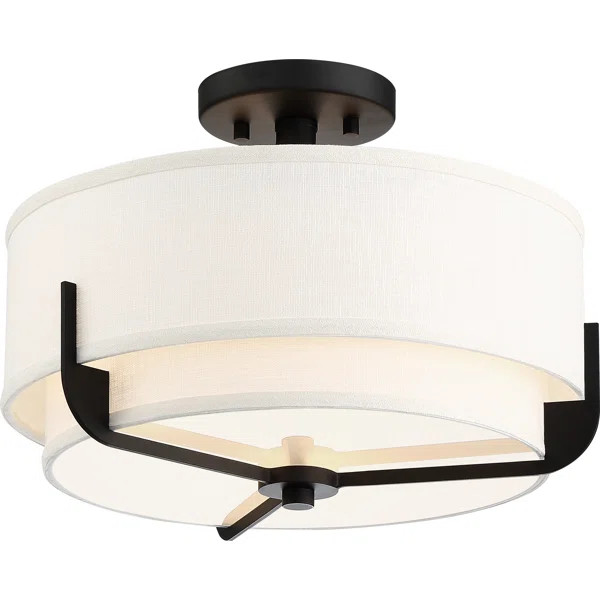 Marilyn Fabric Semi Flush Mount | Wayfair North America