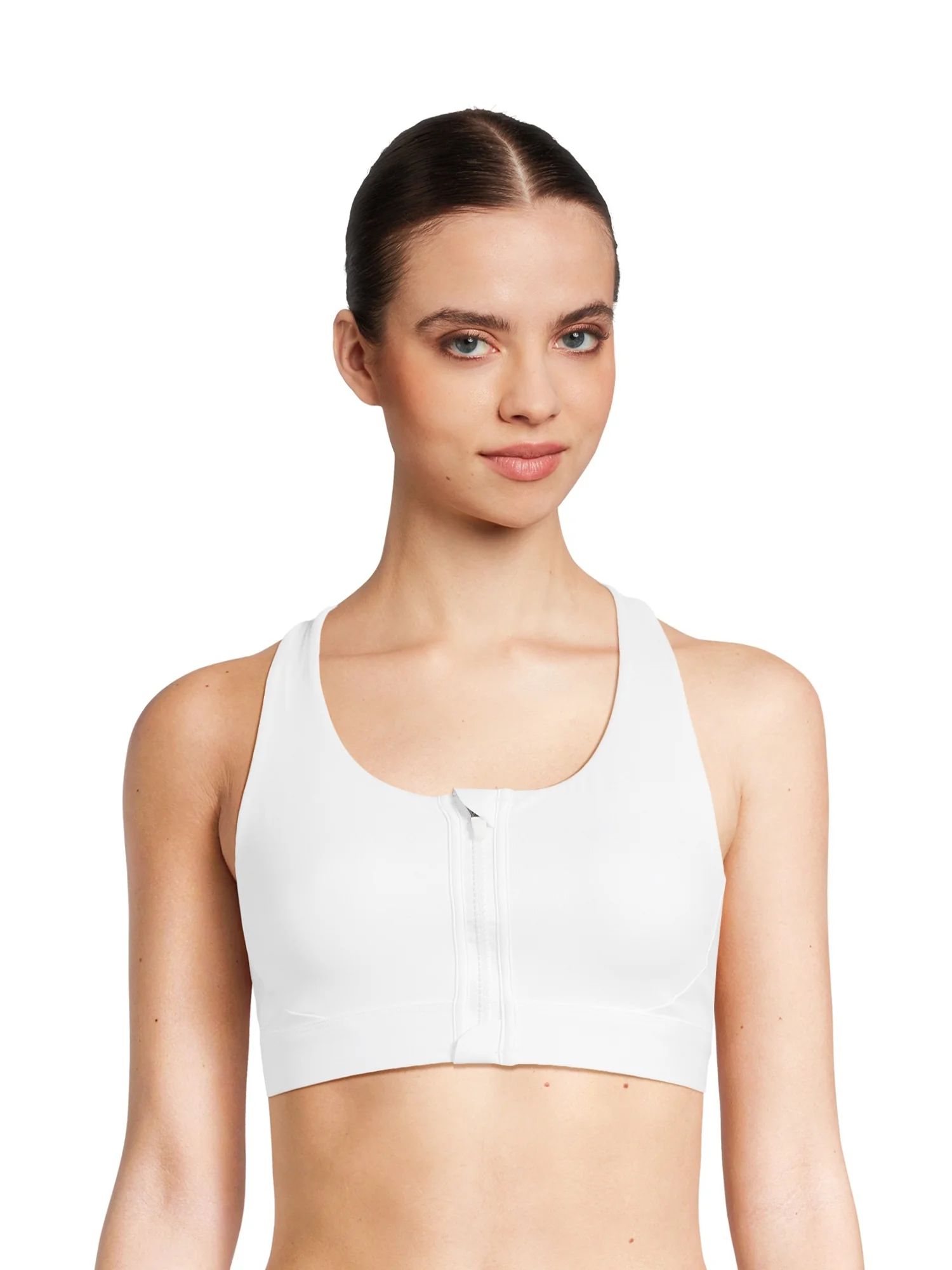 Avia Women's Medium Impact Zip Front Sports Bra, Sizes XS-XXXL - Walmart.com | Walmart (US)