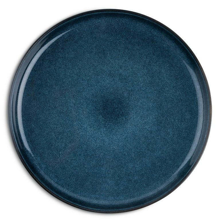 Thyme & Table Stoneware Round Dinner Plate, Atlantic Blue | Walmart (US)