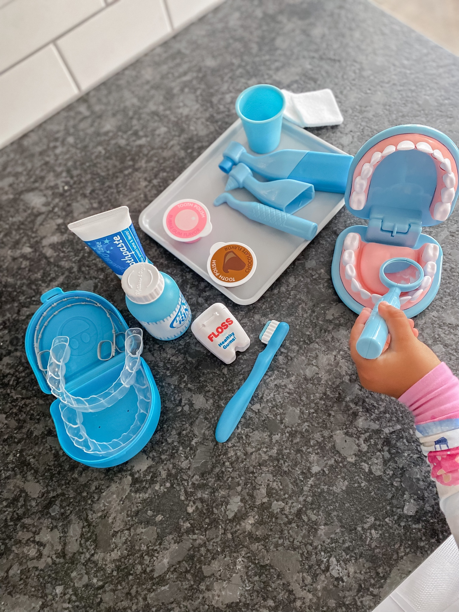 Get your little one prepped and ready for their first dentist appointment with this Melissa and Doug Dentist Kit play set. 🦷 

Complete with toy dental instruments and interactive oral hygiene tools. Practice at home before that first dental visit to reduce any fear and anxiety!

#LTKFind #LTKkids #LTKunder50