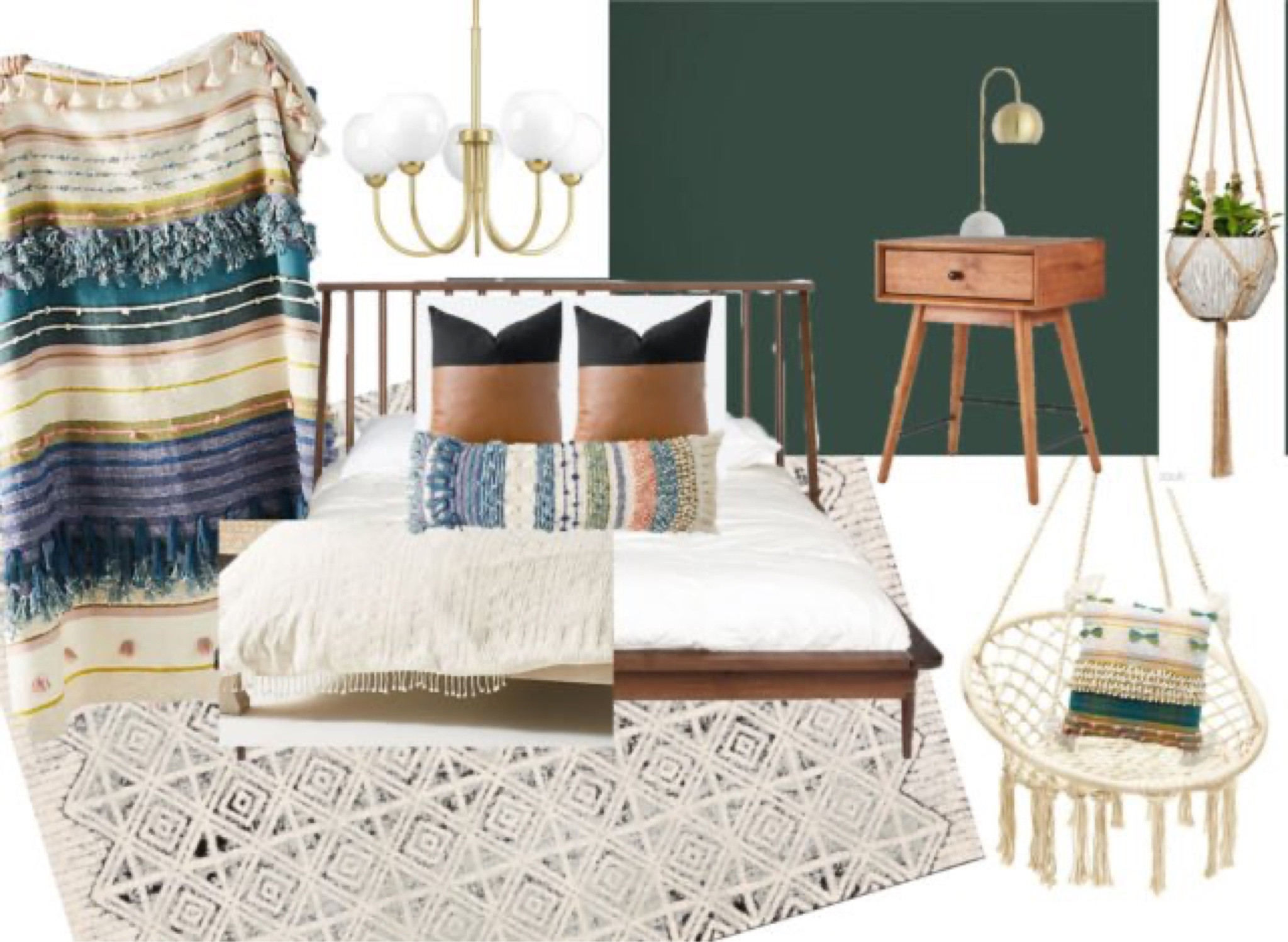 Mid century modern bedroom. Teen bedroom decor. Boho bedroom decor. Anthropology bedroom decor  

#LTKhome #LTKunder100 #LTKstyletip