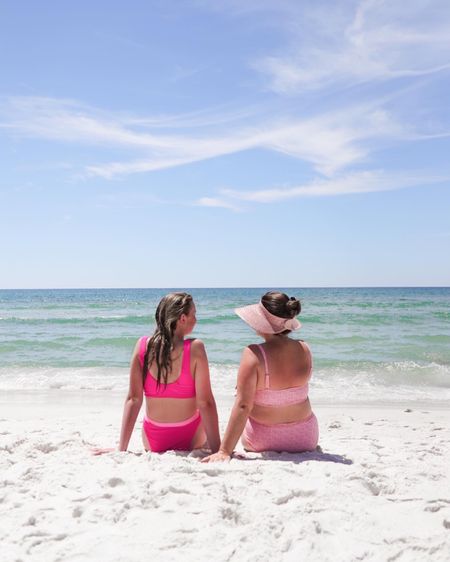 Pink swimsuits 
The Hermoza 
Mom and daughter swimsuits 

#LTKover40 #LTKmidsize #LTKswim