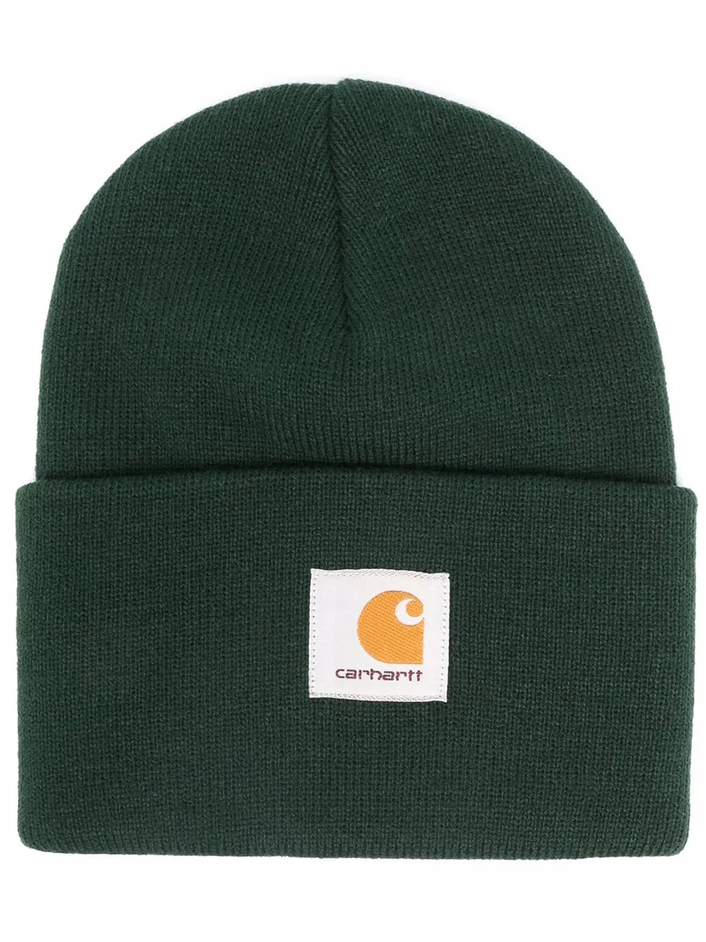 logo-patch knitted beanie | Farfetch Global