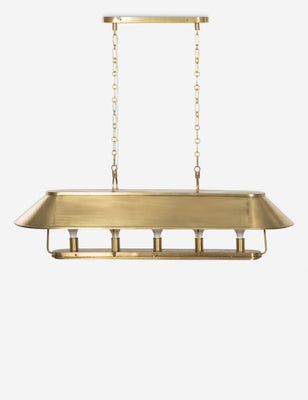 Germain Linear Chandelier by Amber Lewis x Four Hands, Brass, 54"W | Lulu and Georgia 