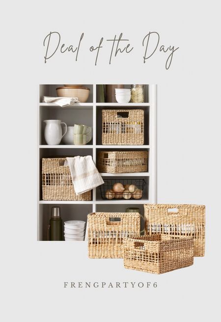 The cutest baskets on sale! Last day to save. I want to get these for our mudroom lockers! Available in 3 sizes  

#LTKHome #LTKSaleAlert #LTKFindsUnder50