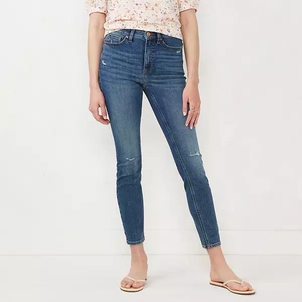 Women's LC Lauren Conrad High-Waist Skinny Ankle Jeans | Kohl's