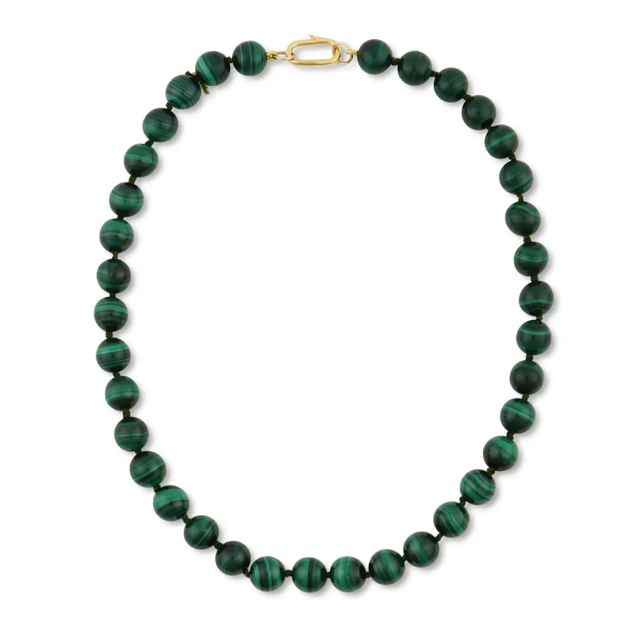 Jumbo Malachite Knotted Gemstone Necklace | HART