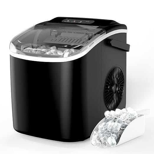 HealSmart Ice Maker for Countertop, 9 Ice Cubes Ready in 6 Mins, 26lbs Ice/24Hrs, with Self-Clean... | Amazon (US)