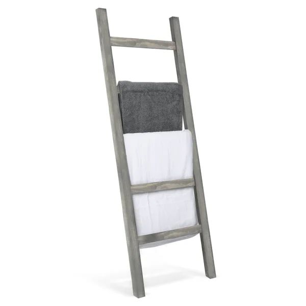 Wall-Leaning Wood 4.5 ft Blanket Ladder | Wayfair North America