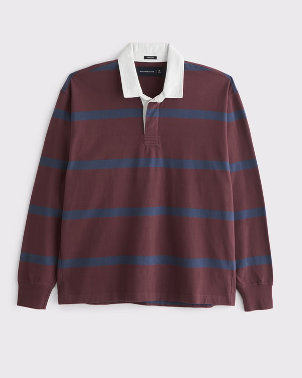 Long-Sleeve Rugby Polo | Abercrombie & Fitch (US)