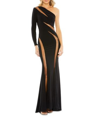 Mac Duggal Mesh Illusion Gown  | Bloomingdale's Women | Bloomingdale's (US)