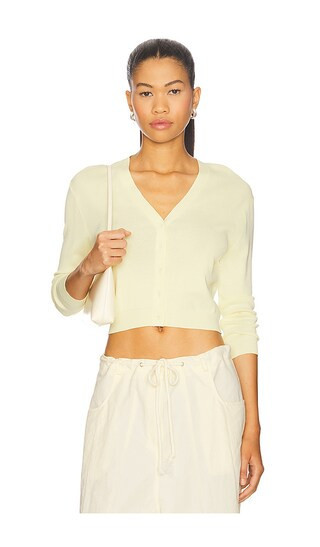 LIONESS Golden Hour Cardigan in Lemon. - size L | Revolve Clothing (Global)