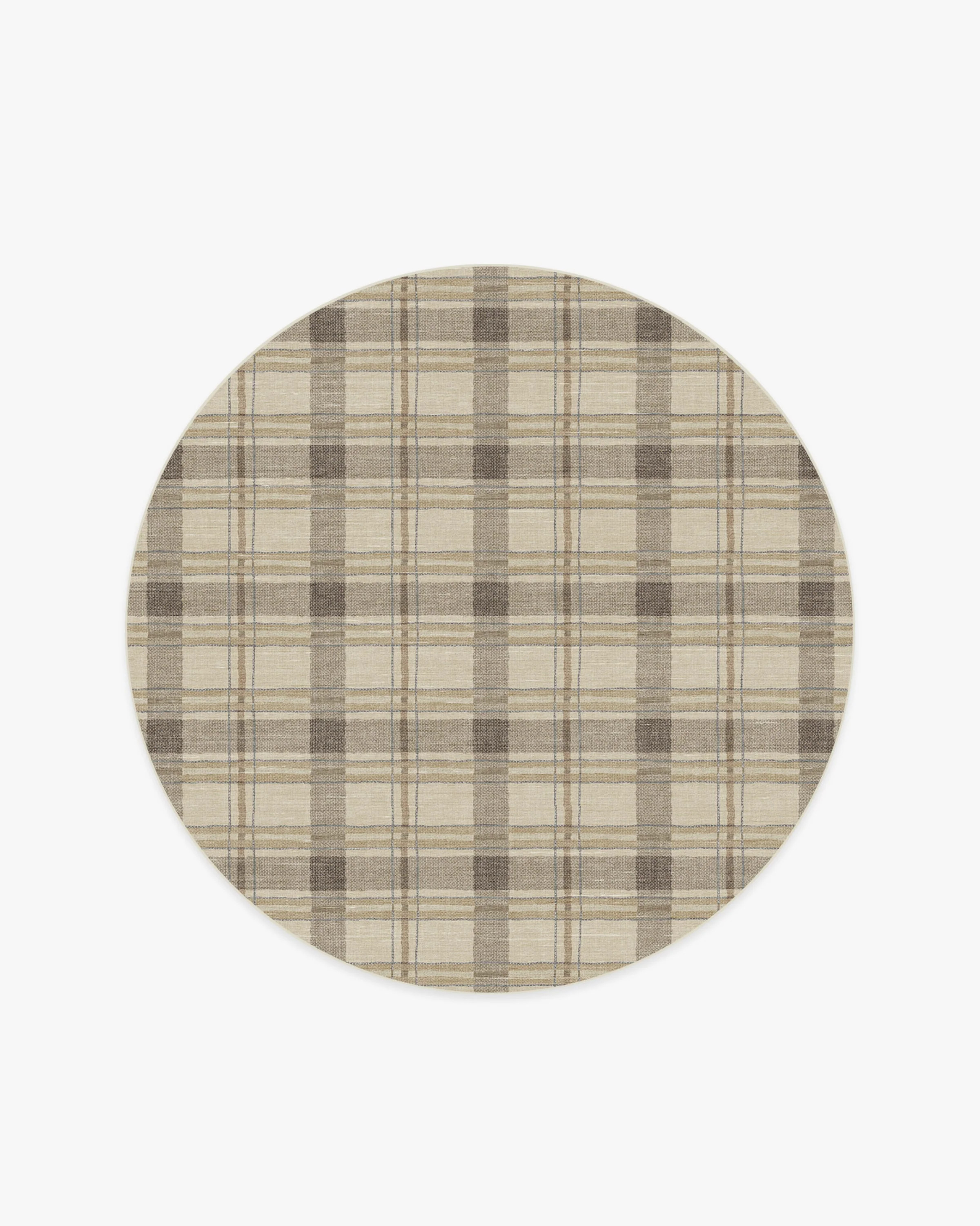 Piper Plaid Neutral Rug | Ruggable | Ruggable