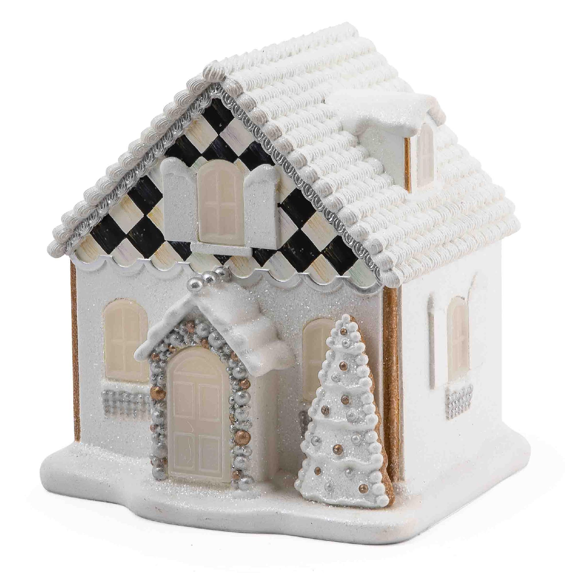 MACKENZIE-CHILDS Gingerbread Illuminated Building, Christmas-Village House Decor, Church | Amazon (US)
